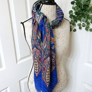 Vintage 1980s Large Square Scarf Wrap